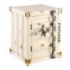 Industrial Style Container Storage Cabinet Side Table