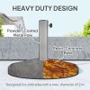 Round Patio Umbrella Base, 26 lbs Resin Outdoor Umbrella Stand Base, Patio Umbrella Stand for 1.3"/1.5"/1.9" Umbrella Poles for Outdoor, Lawn